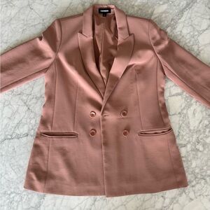 EXPRESS PINK DOUBLE BREASTED BLAZER - MEDIUM
